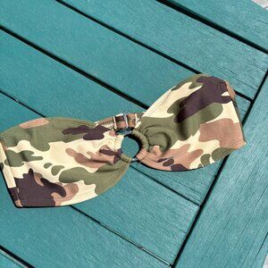 Xhilaration Camo Bandeau Bikini Top